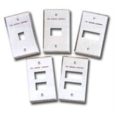 Siemon MX-FP-S-01-SS Single Gang Stainless Steel Faceplate for MAX Modules